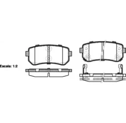 Тормозные колодки WOKING дисковые (P13093.02)