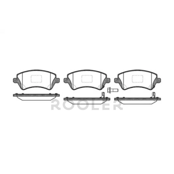 Тормозные колодки WOKING дисковые (P9223.12)-фото 1