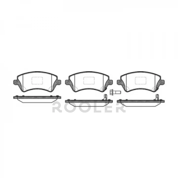 Тормозные колодки WOKING дисковые (P9223.12)-фото 2