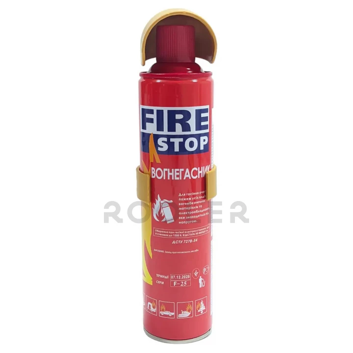 Огнетушитель углекислотный ОУ FE-1000 с крепежом Fire Stop 1 кг (F-25)-фото 1
