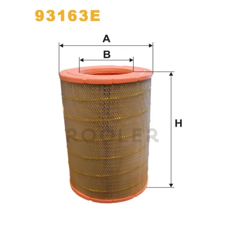 Фильтр воздушный Renault (RVI) Magnum (AE), Midlum, Midlum II, Premium, Premium Lander Wix Filters (93163E)-фото 1