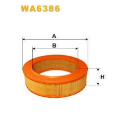 Фільтр повітря Evobus (Mercedes Bus/Setra) O 309; Mercedes 2T, 3T, 4T, 200, 220, 240 Wix Filters (WA6386)