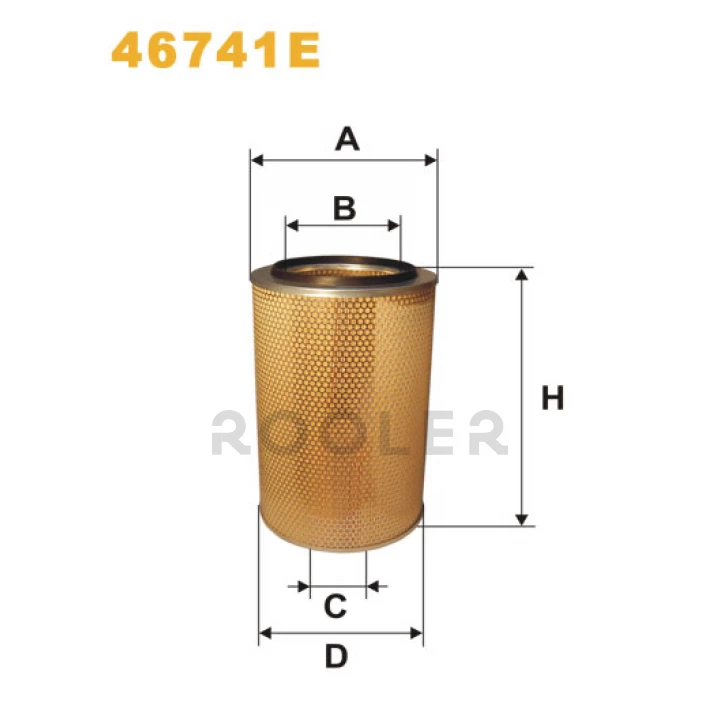 Фільтр повітря Autosan; Evobus; Iveco; Kaessbohrer; Liaz; Liebherr; M.A.N.; Mercedes Wix Filters (46741E)-фото 1