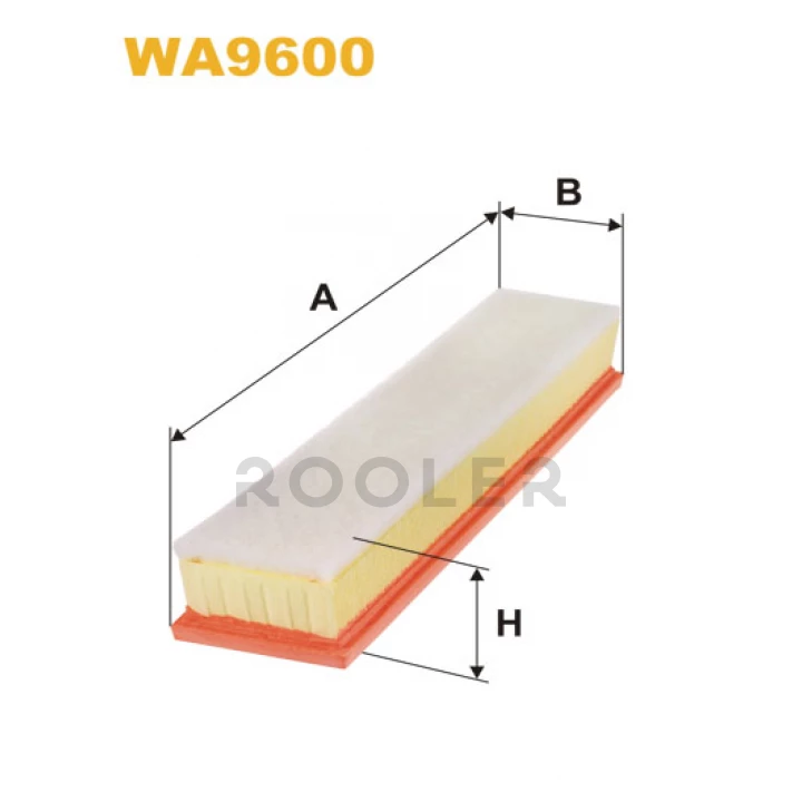 Фильтр воздушный Citroen C4 1.6i 16V 10/04; Peugeot 307 1.6i 16V 6/05 (wersja z prefi Wix Filters (WA9600)-фото 1