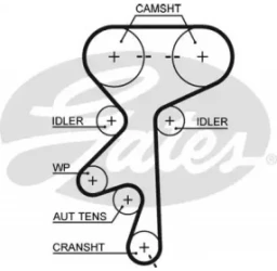 Ремінь ГРМ Lacetti 1.8 GATES (5499XS)
