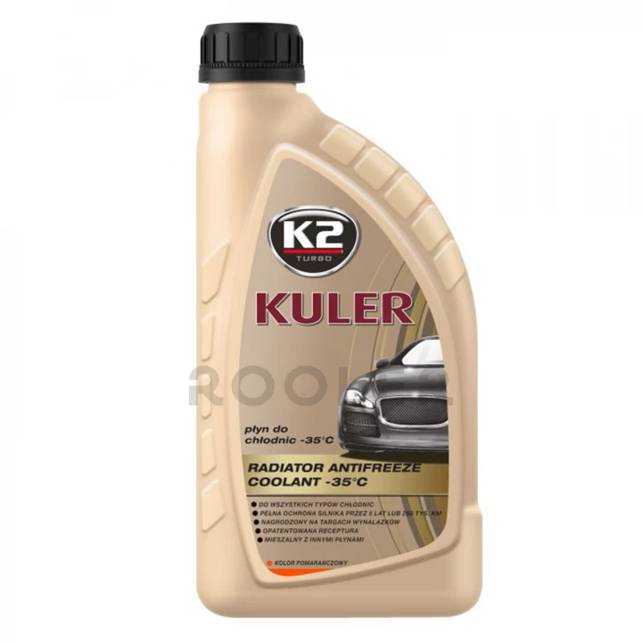 Жидкость охлаждающая K2 Kuler Long Life -35 °C G13 оранжевая 1 л (T201P)-фото 1