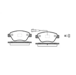 Тормозные колодки WOKING дисковые (P9583.11)