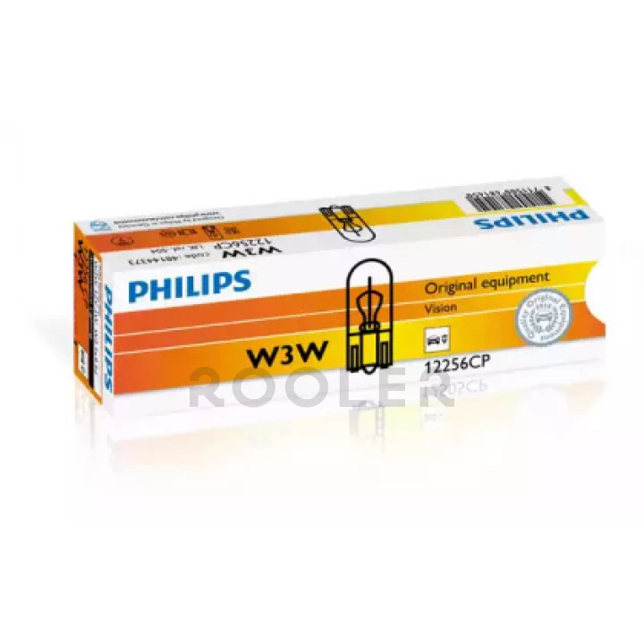 Лампа автомобільна W3W 12V W2,1X9,5D T10 Philips (12256 CP)-фото 1