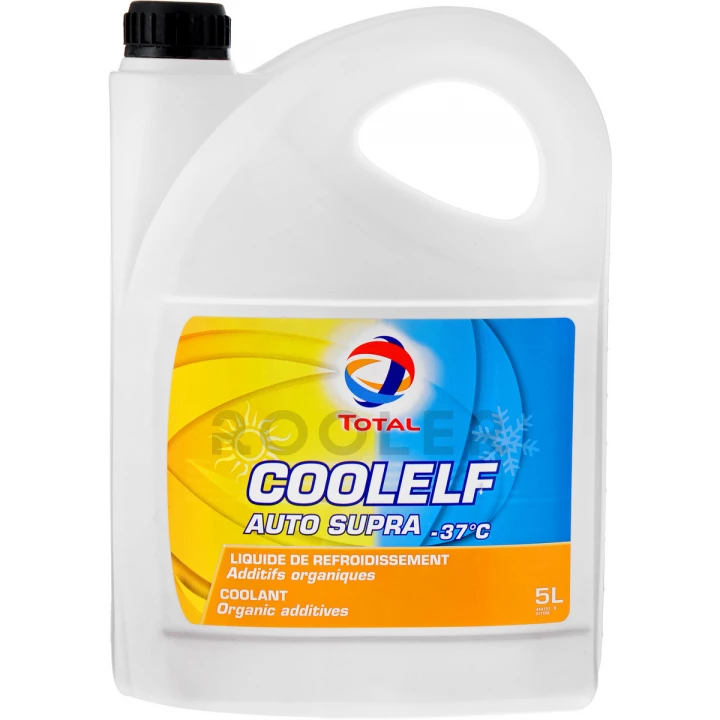Охлаждающая жидкость TOTAL Coolelf Auto Supra -37 °C G12 оранжевая 5 л (147989)-фото 1
