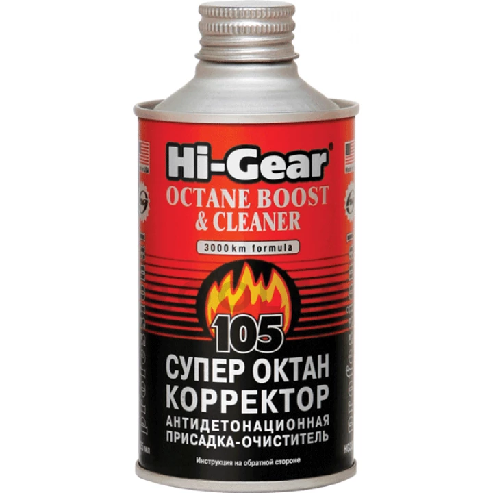 Антидетонационная присадка-очиститель HI-GEAR "Супер октан-корректор" 325 мл (HG3306)-фото 1