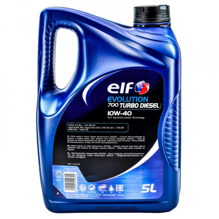 Олива моторна ELF Evolution 700 TD A3/B4 SN/CF 10W-40 5 л (214121)-фото 2