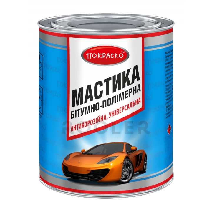 Мастика битумно-полимерная универсальная антикоррозионная Покраско 0,75 кг-фото 1