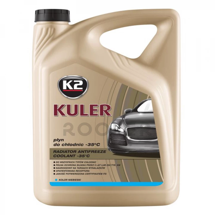 Жидкость охлаждающая K2 Kuler Long Life -35 °C G11 голубая 5 л (T205N)-фото 1