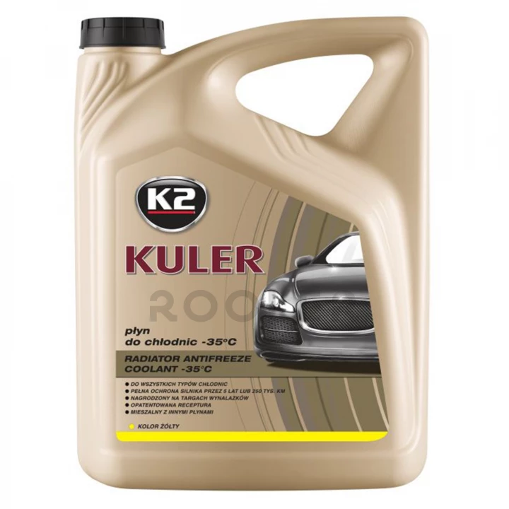 Жидкость охлаждающая K2 Kuler Long Life -35 °C G13 желтая 5 л (T205Y)-фото 1