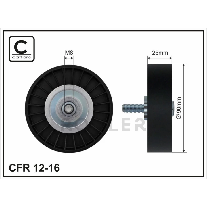 Ролик обводной CAFFARO (12-16)-фото 1