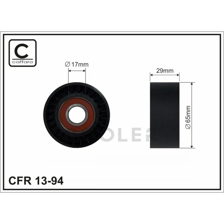 Ролик натяжной CAFFARO (13-94)-фото 1