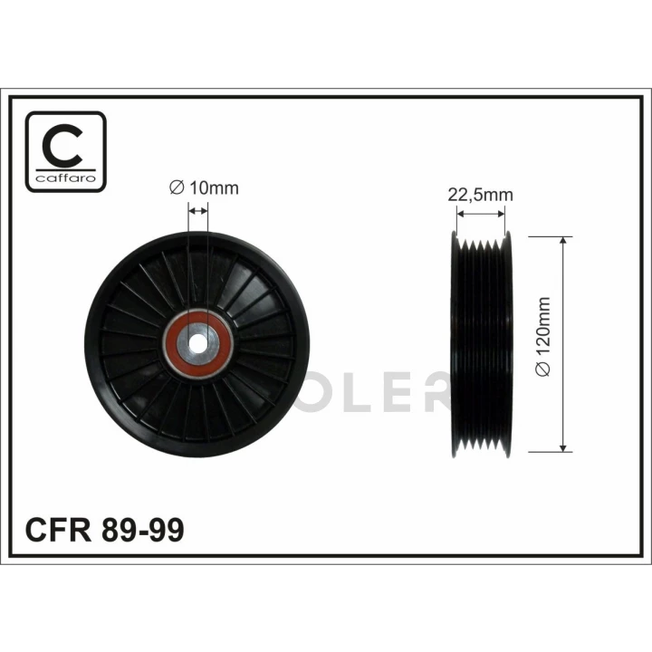 Ролик обводной CAFFARO (89-99)-фото 1