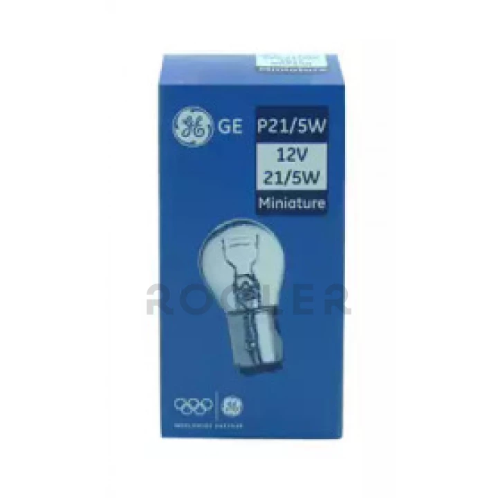 Лампа автомобільна 12V P21-5W 21-5W General Electric (1077-1K-37896)-фото 1