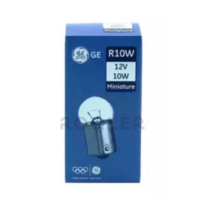 Лампа автомобильная 12V R10W 10W General Electric (2641-1K-37899)-фото 1