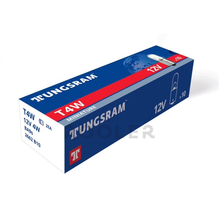 Лампа автомобильная TUNGSRAM 12V T4W 4W (TU 2662.10K)-фото 2