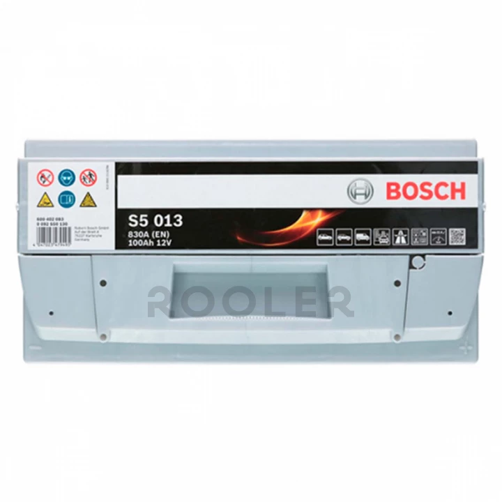 Акумулятор BOSCH S5 013 12 V 100 Ah 830 A R+ (S5 013)-фото 3