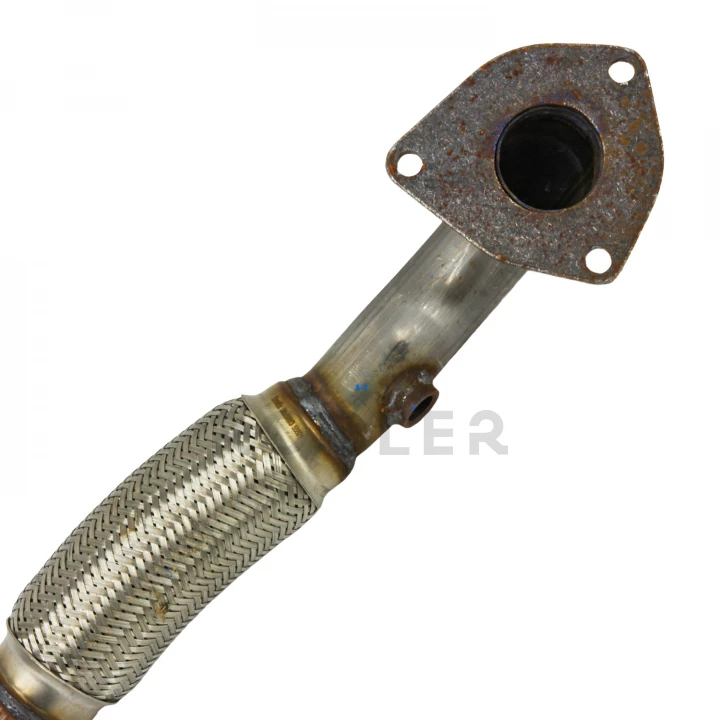 Резонатор BOSAL Daewoo Lanos 1.5 під хомут з приймальною трубою Е3 з гофрою під датчик алюмінізована (293-047)-фото 7