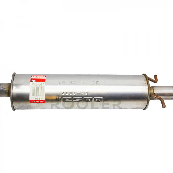 Резонатор BOSAL Daewoo Lanos 1.5 під хомут з приймальною трубою Е3 з гофрою під датчик алюмінізована (293-047)-фото 8