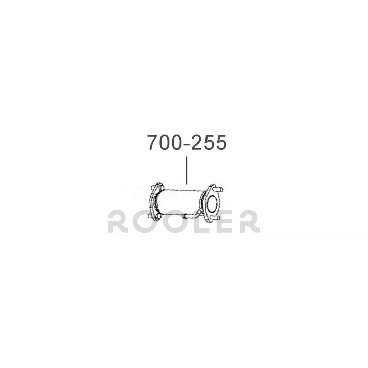 Гофра BOSAL Daewoo Lanos 1.4 Алюминизированная сталь сельфон в сборе (700-255)-фото 2