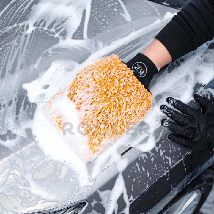 Рукавичка K2 Wash Mitt Pro для миття автомобілів мікрофібра 27 см х 21 см (M440)-фото 3