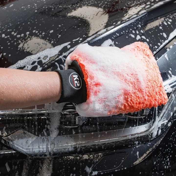 Рукавичка K2 Wash Mitt Pro для миття автомобілів мікрофібра 27 см х 21 см (M440)-фото 4