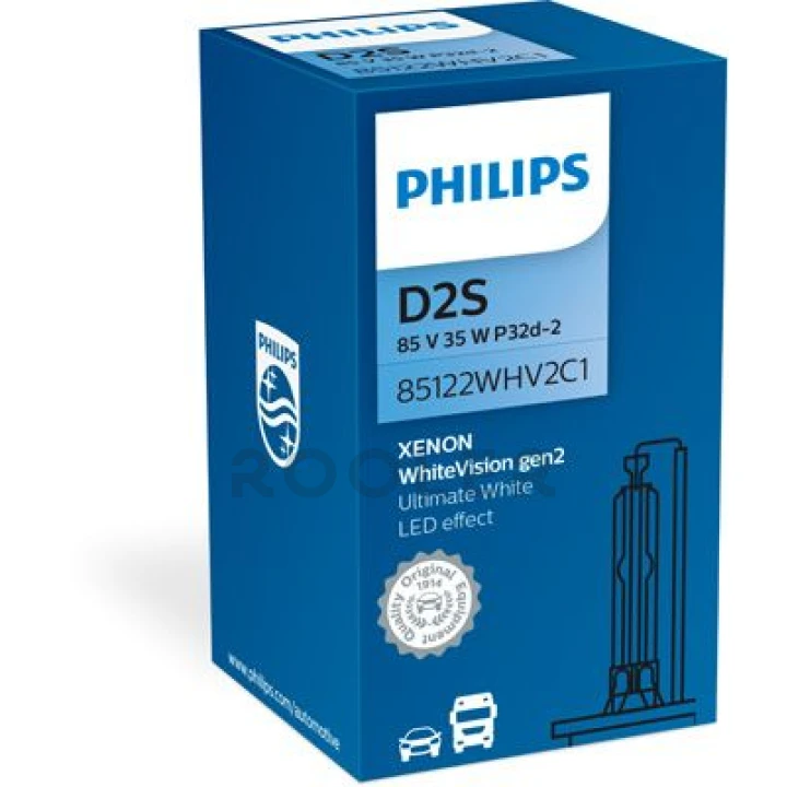 Лампа ксенонова D2S 85V 35W P32d-2 WhiteVision gen2 5000K (вир-во Philips)-фото 1