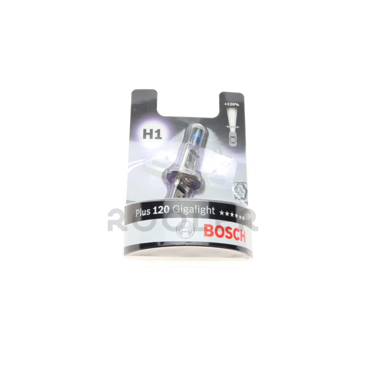 Лампа розжарювання H1 12V 55W GigaLight +120 (blister 1шт) ((вир-во Bosch)-фото 1