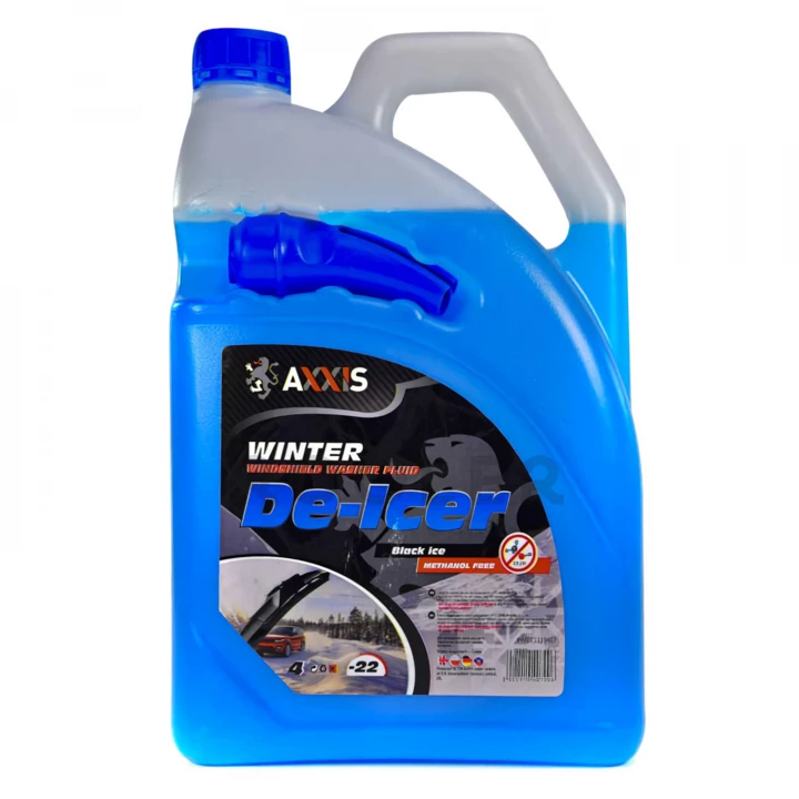 Омивач скла зимовий AXXIS -22 °C Black Ice з лійкою 4 л (AX-2099)-фото 1