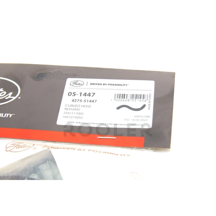 Патрубок радіатора DAEWOO LANOS 1.5-1.6, нижній (96350692) (Gates)-фото 2