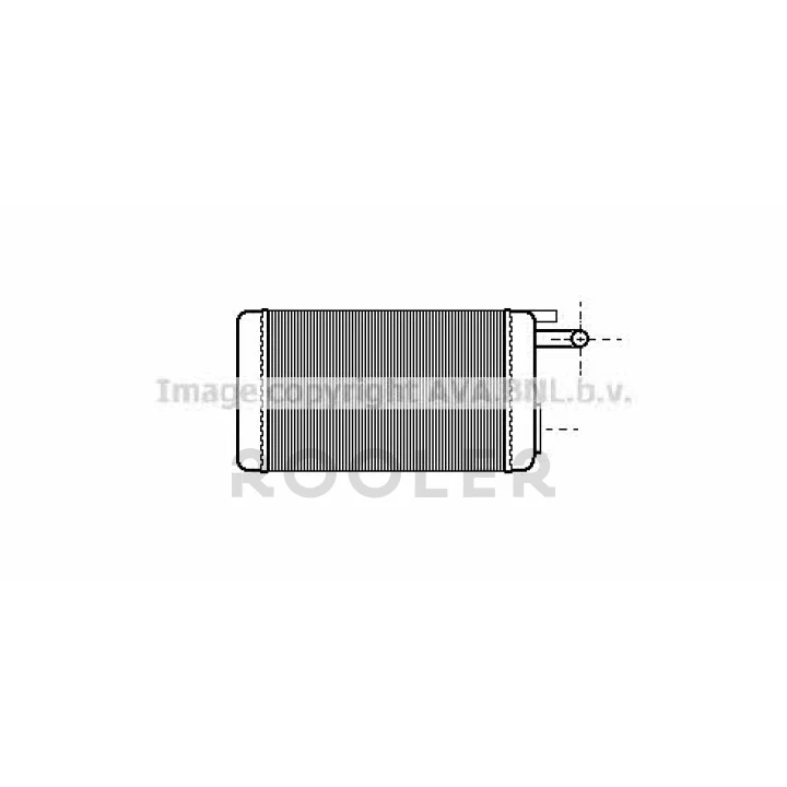 Радіатор обігрівача 155/TIPO/TEMPRA incl valv (Ava)-фото 1