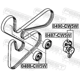 РОЛИК НАТЯЖКИЙ (Вир-во FEBEST)