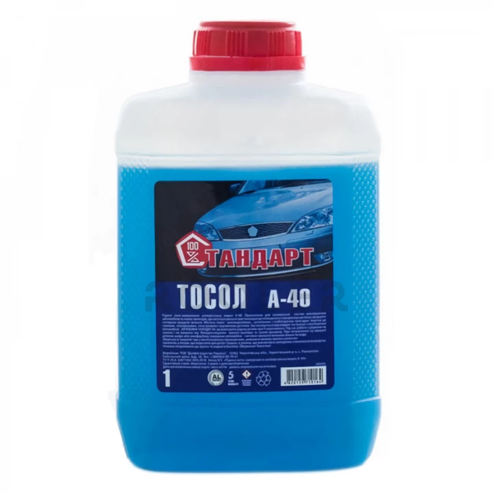 Рідина охолоджуюча ГОСТ Держстандарт Тосол А-40 -24 °C G11 синя 1 л (5044)-фото 1