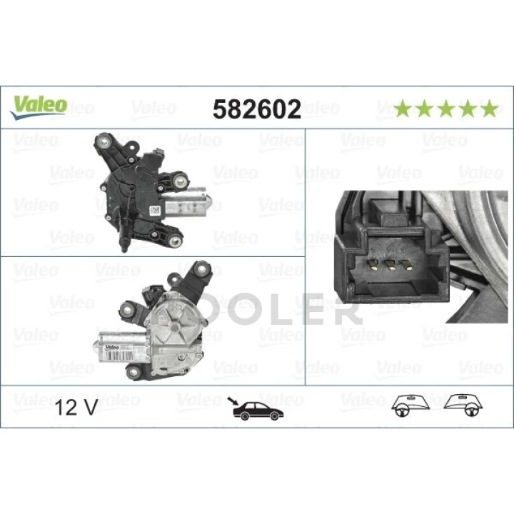 Двигун склоочисника Valeo-фото 4