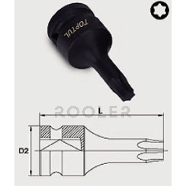 Насадка для біт TORX 1/2"-фото 1