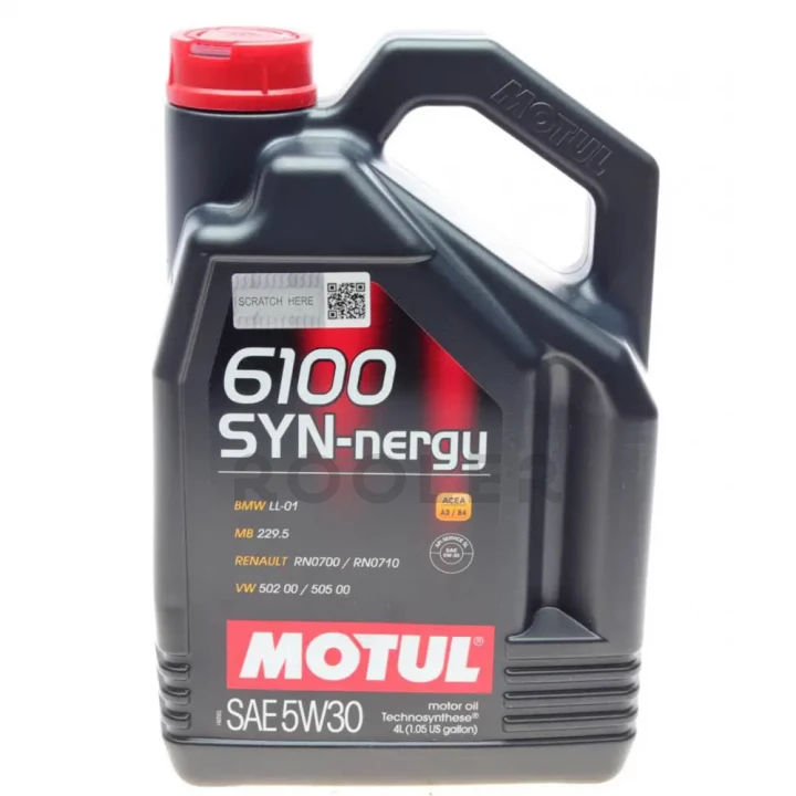 Масло моторное MOTUL 6100 Syn-nergy 5W-30 4 л (838350)-фото 1