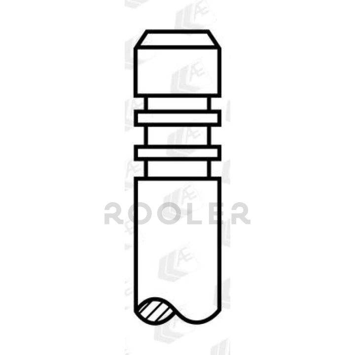 Клапан двигателя EX VAG ASB/BKN/BKS/BMK/BNG/BPP/CAPA/CARA 26.8X6X99.5 (пр-во AE)-фото 1