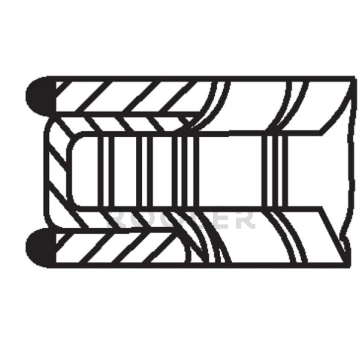 Кольца поршневые PSA 85,00 EW10J4 2,0i 16V (пр-во Mahle)-фото 3
