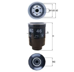 Фильтр топливный MAZDA 323 III, V 1.7-2.0 D -98 (пр-во KNECHT-MAHLE)