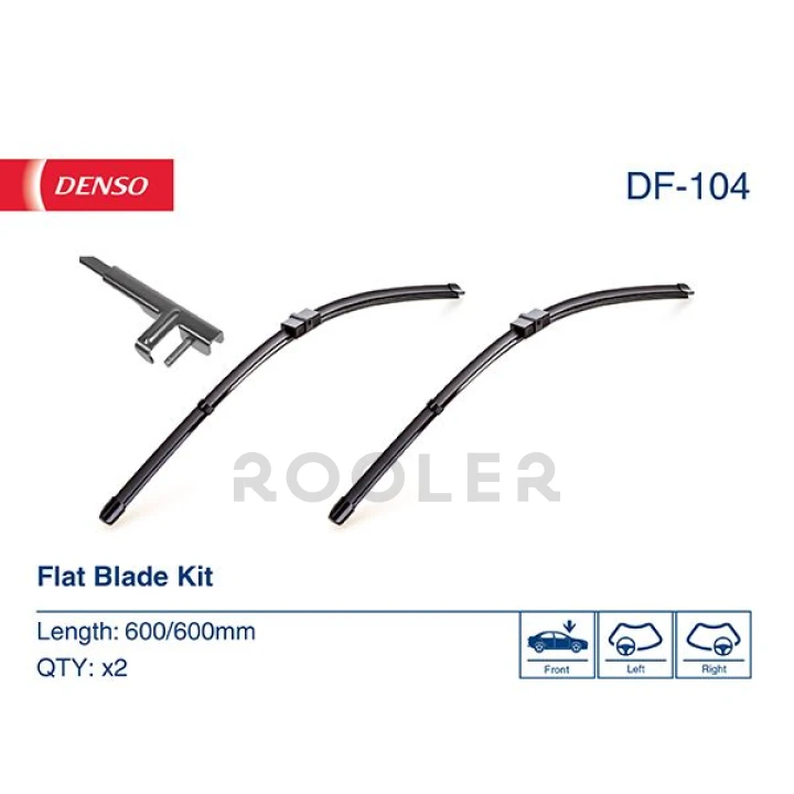 Комплект щеток стеклоочистителя бескаркасных Denso Flat 600/600-фото 1