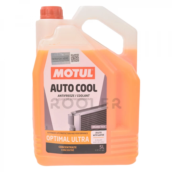 Жидкость охлаждающая MOTUL Auto Cool Optimal Ultra -54 °C G11 оранжевая концентрат 5 л (818106/101070)-фото 1