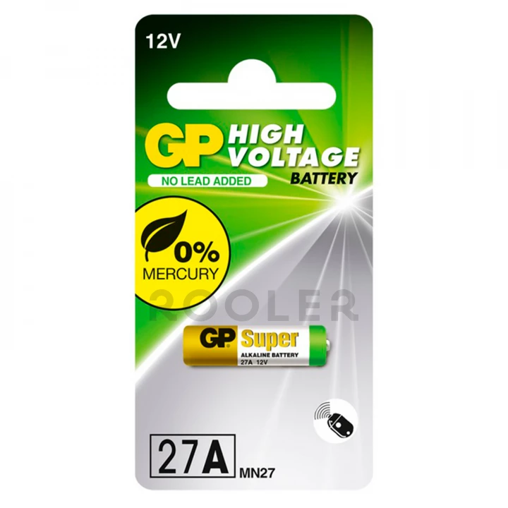Батарейка GP High Voltage 27A-U5 A27 MN27 щелочная 1 шт (4891199011504)-фото 1