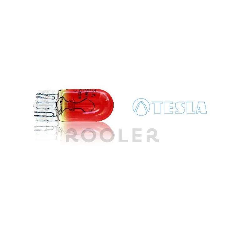 Лампа накаливания 12V WY21W 21W W3x16d Amber оранжевая (без цокольная большая) (кратно 10) Tesla-фото 1