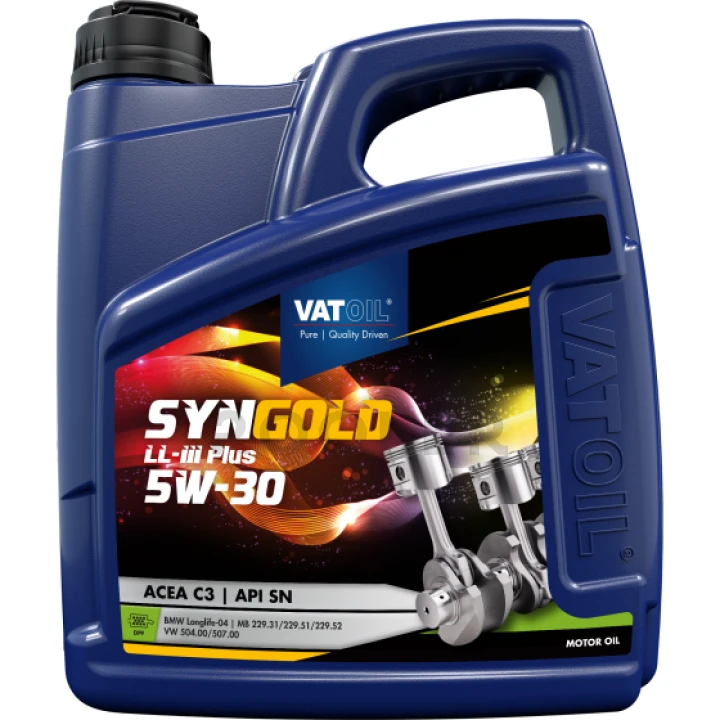 Масло моторное VATOIL SynGold LL-III Plus 5W-30 4 л (50021)-фото 1