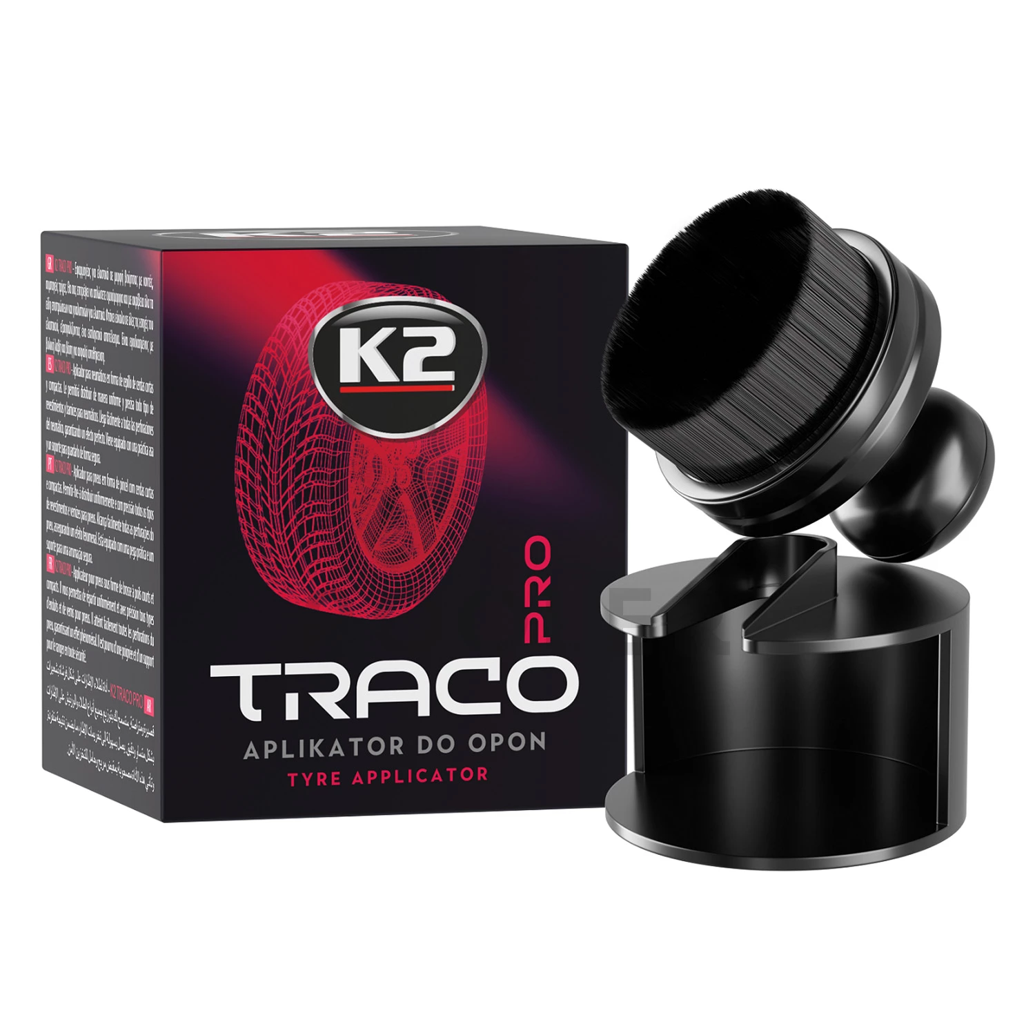 Щітка-аплікатор для полірування шин К2 TRACO PRO чорна (D7040