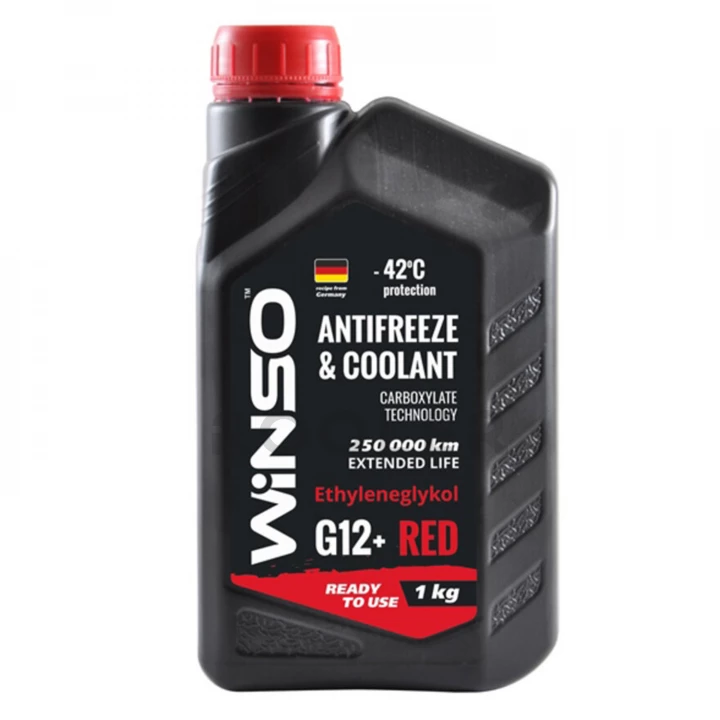 Жидкость охлаждающая WINSO Antifreeze & Coolant -42 °C G12+ красная 1 кг (880920)-фото 1